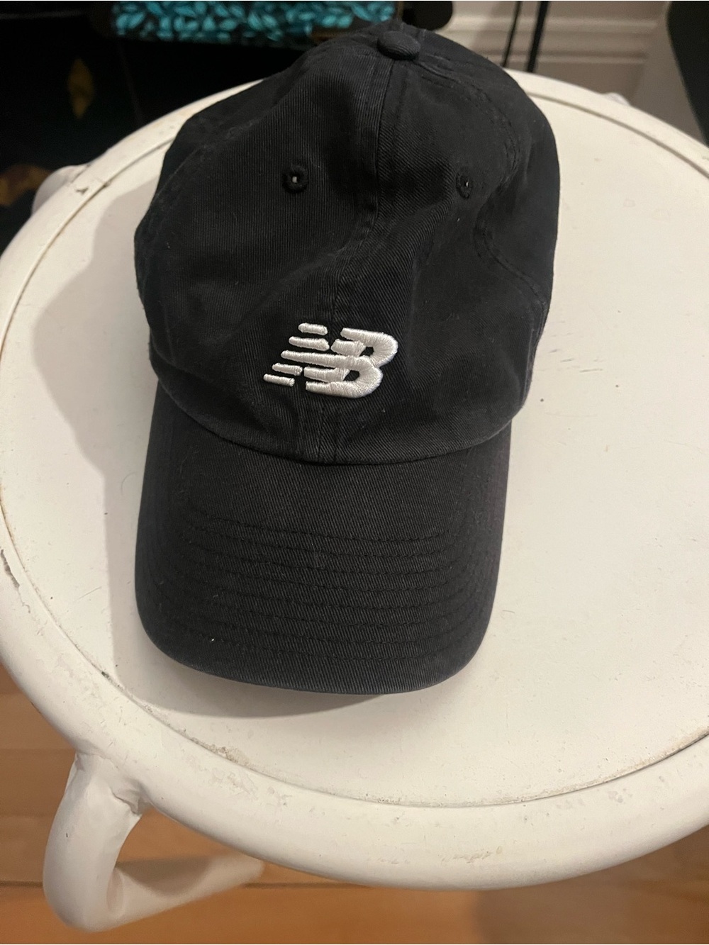 New Balance Black Baseball Cap with White NB Logo